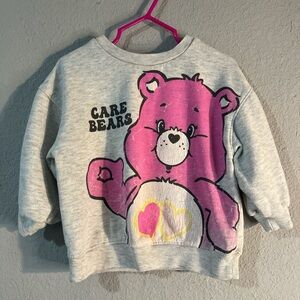Care Bears Pink and Gray Kids Hoodie